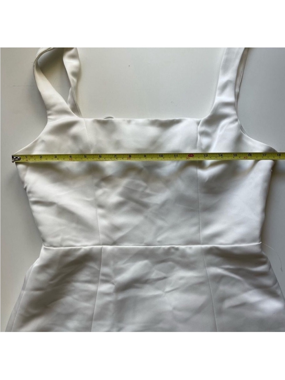 Elliatt Amelie Square Neck Cocktail Mini Dress White L - Picture 8 of 11